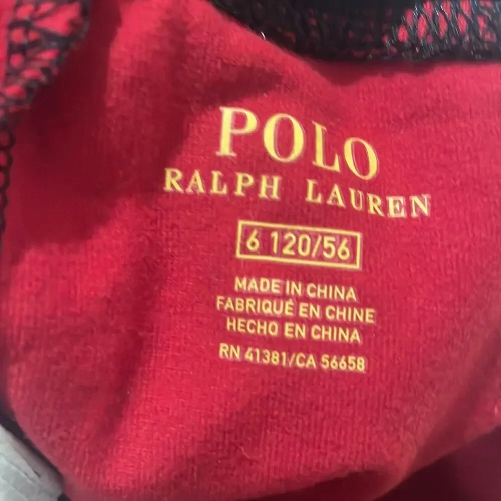 Ralph Lauren 6 red black buffalo plaid leggings nwt elastic waist pull on style